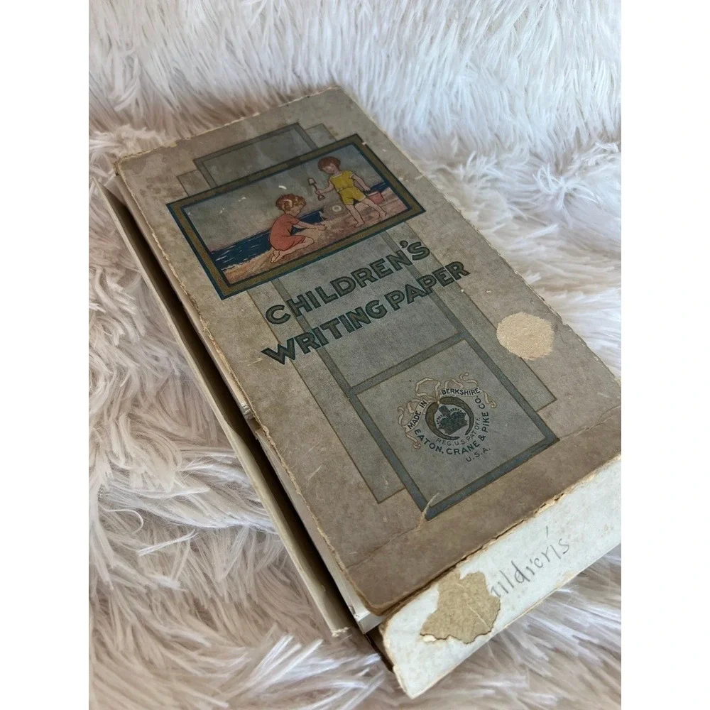 Unused Children's Stationery Art Deco Style Box & Sweet Nursery Graphics Eaton